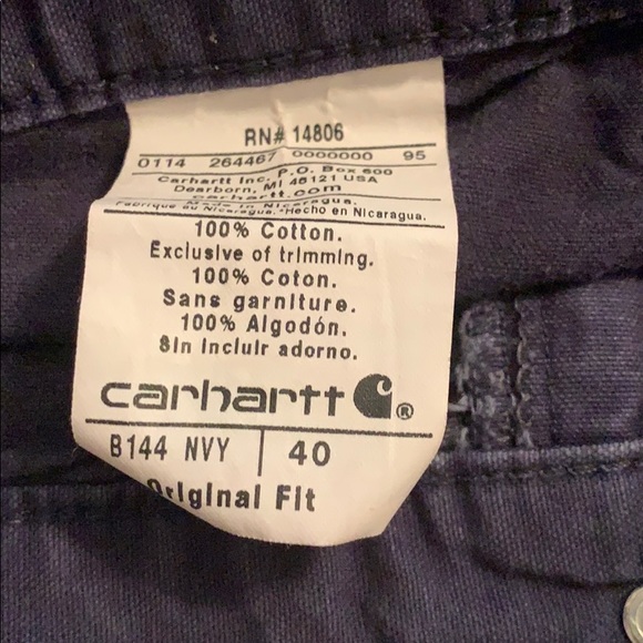 Carhartt Navy Cargo Shorts - Picture 3 of 3